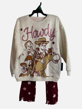 Disney 'Howdy' Toy Story Sweatshirt and Star Sweatshirt Pants Outfit NEW 5T